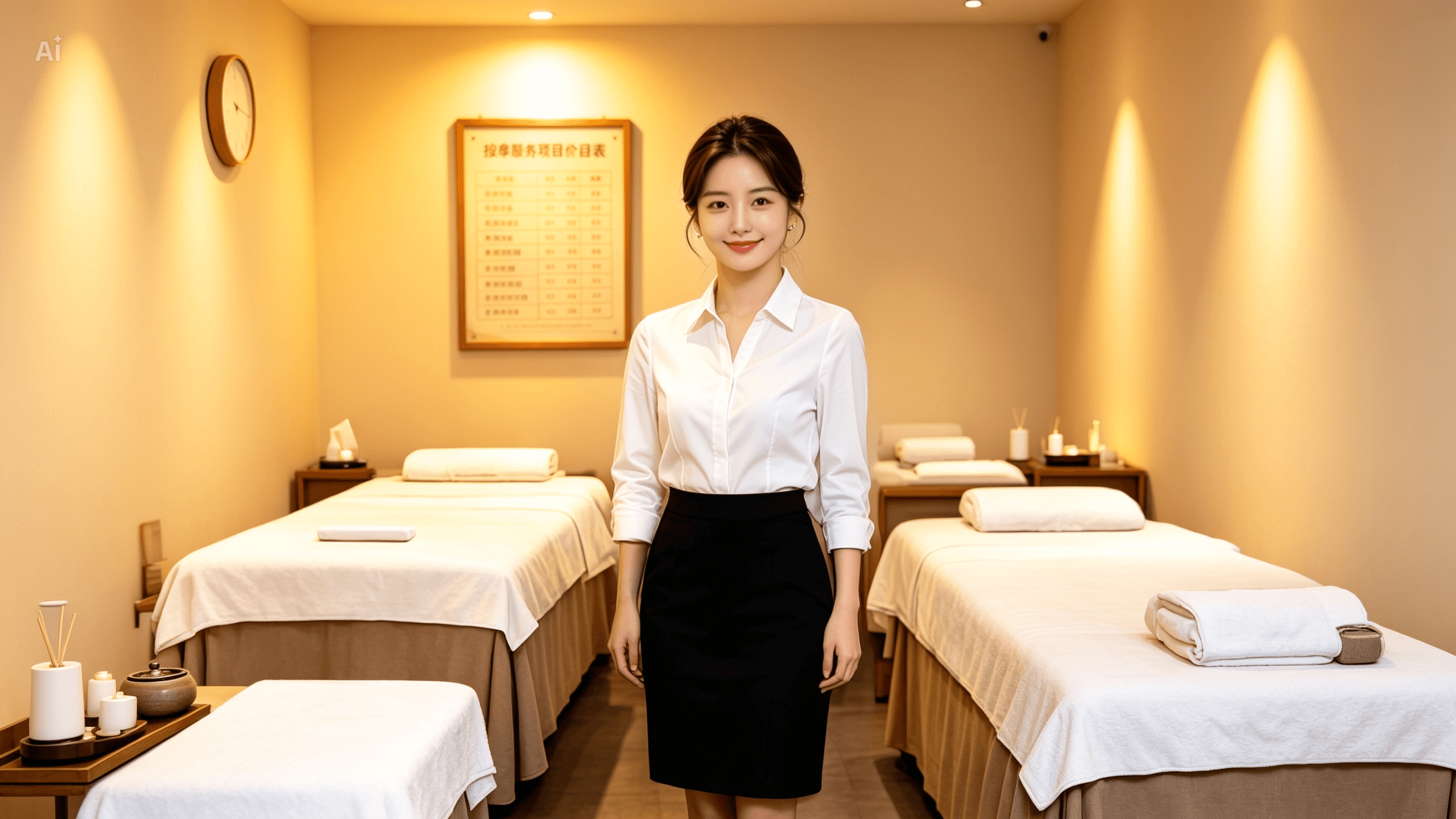 Guest confirming an outcall massage booking by phone before the therapist arrives