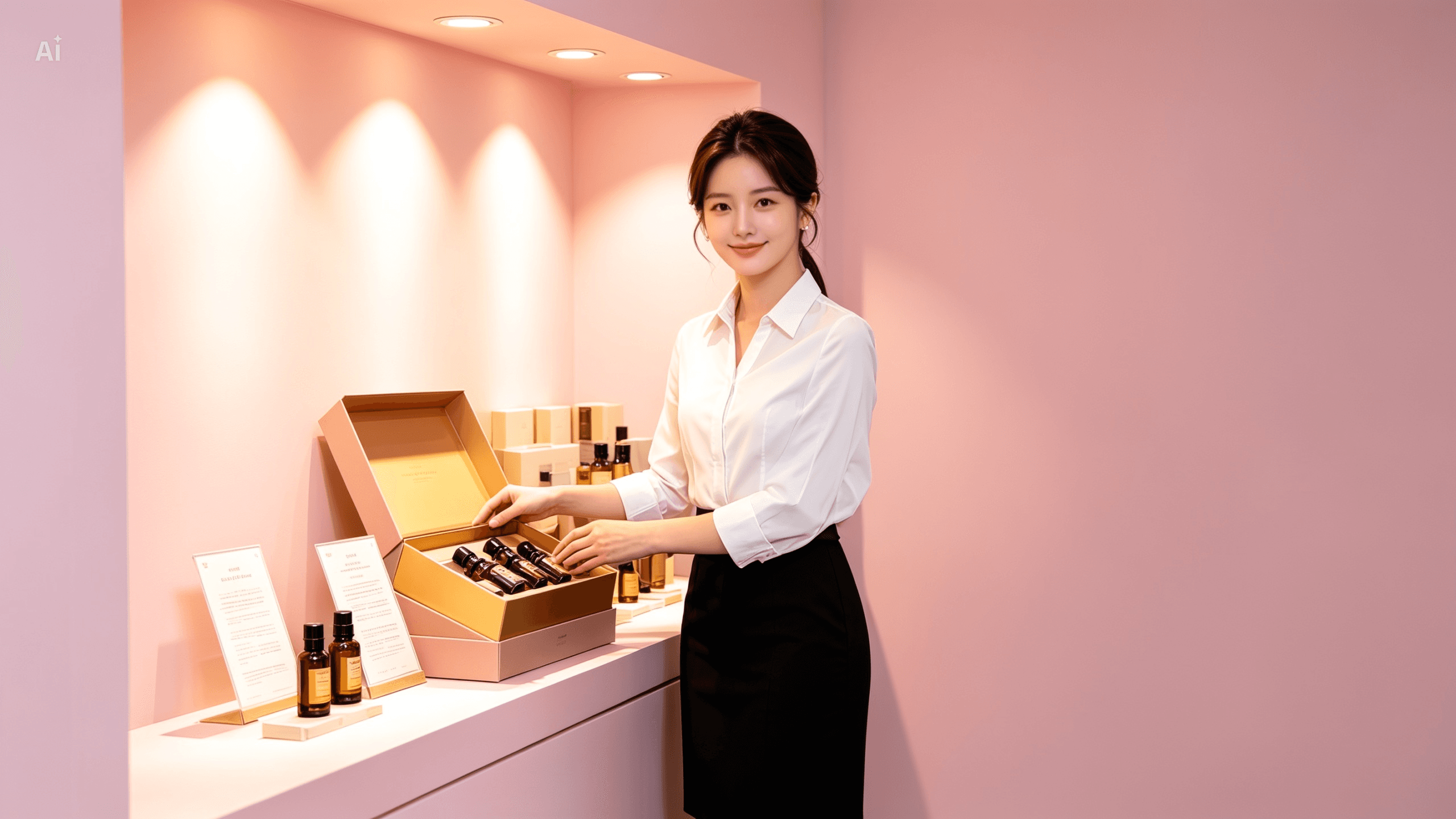 Massage oils prepared for a Swedish massage session in Haeundae
